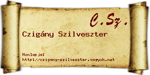 Czigány Szilveszter névjegykártya