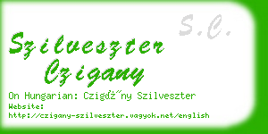 szilveszter czigany business card